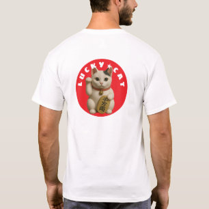 Japanese Lucky Cat Charm T-Shirt