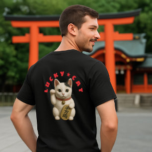 Japanese Lucky Cat Charm T-Shirt