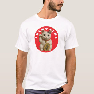 Japanese Lucky Cat Charm T-Shirt