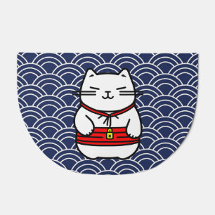 Japanese Lucky Cat or Maneki-Neko Doormat