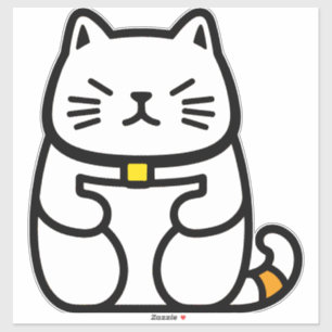 Japanese Lucky Cat or Maneki-Neko Sticker