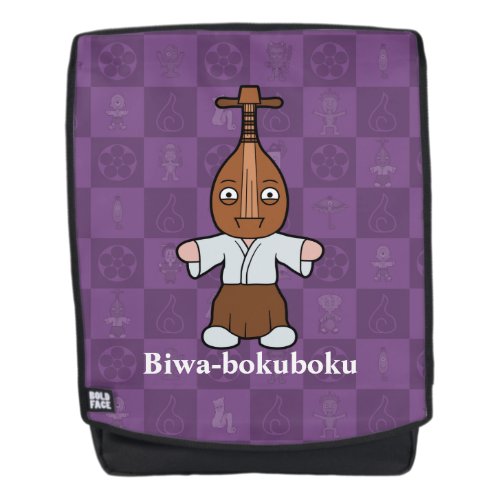 Japanese Lute Man Biwa_bokuboku Cartoon Yokai Backpack