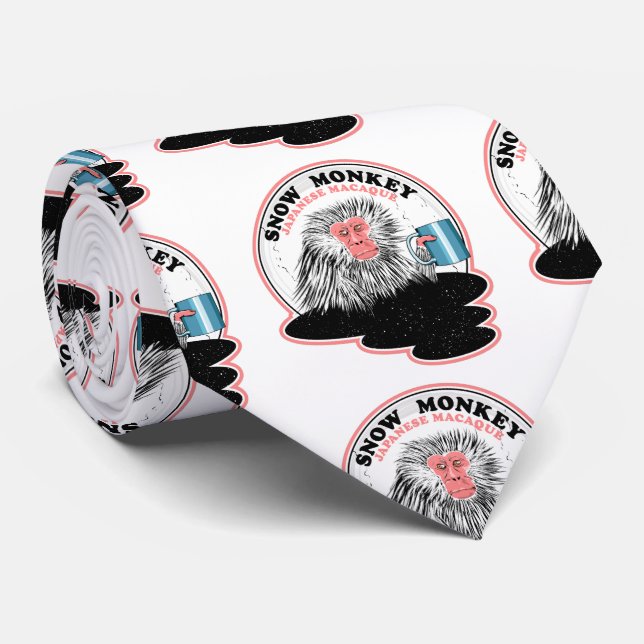Japanese macaque neck tie (Rolled)