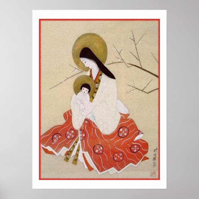 Japanese Madonna and Child Vintage Poster (Front)