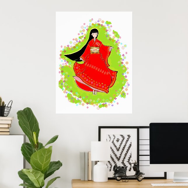 Japanese Maiko Poster (Home Office)