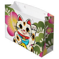 Japanese maneki Neko Sakura Gift Bag