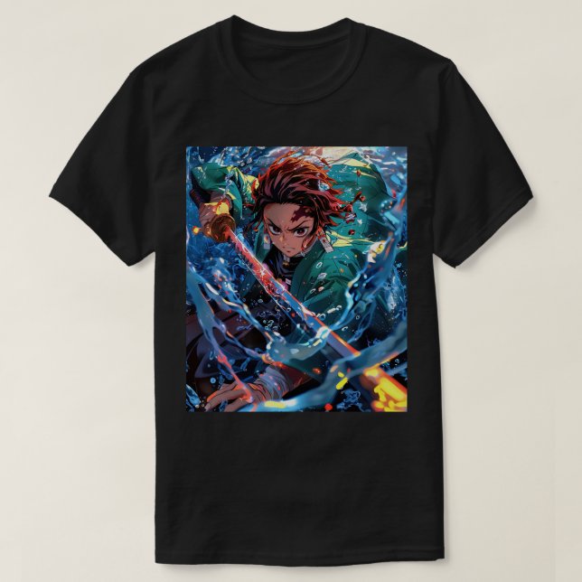 Japanese manga anime tanjiro  T-Shirt (Design Front)