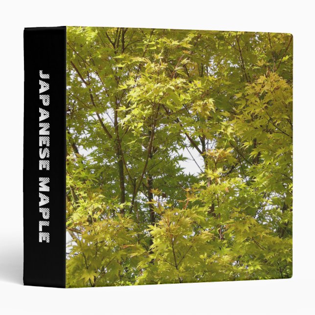 Japanese Maple (1.5in) Binder (Front/Spine)
