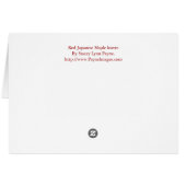 Japanese Maple Card (Back Horizontal)