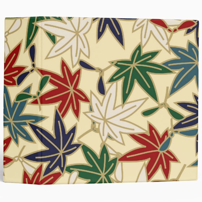 Japanese Maple Leaf 3 Ring Binder (Front/Spine)