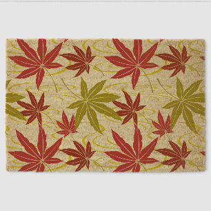 JAPANESE MAPLE PATTERN IN CREME FIBER DOORMAT