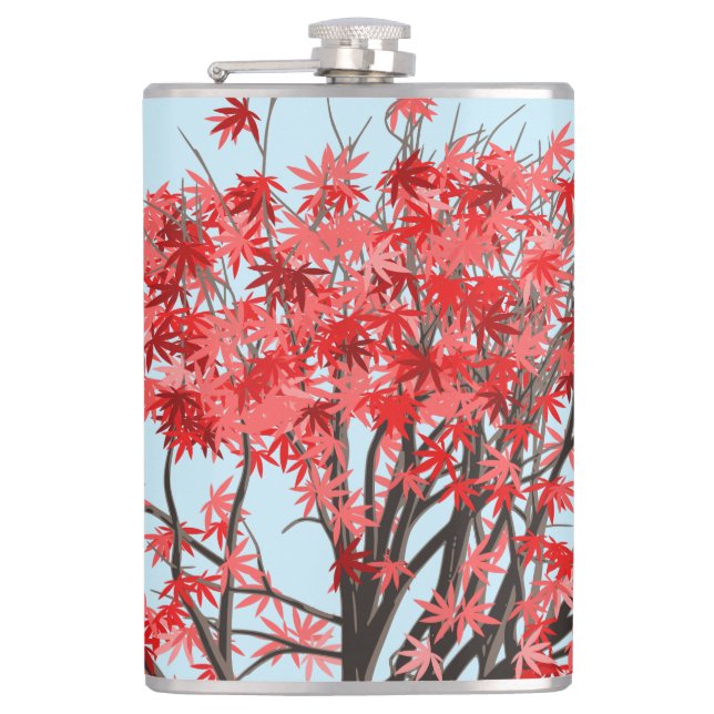 Japanese Maple Tree Flask (Front)