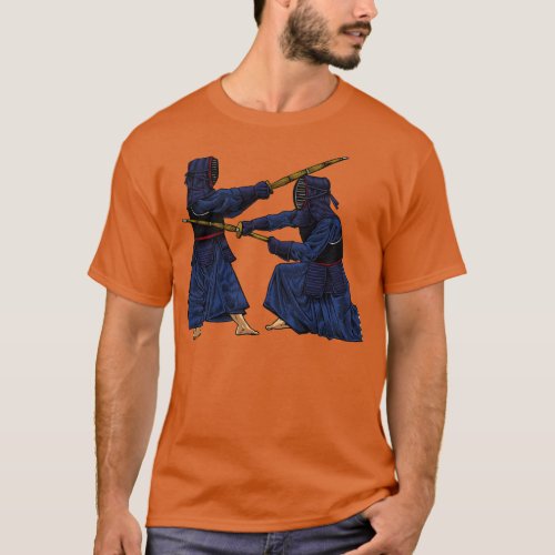 Japanese martial arts Kendo fighters T_Shirt