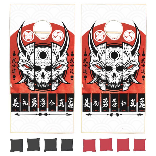 Japanese Mask Cornhole Set (Set)