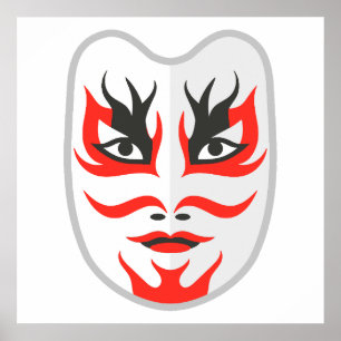 Japanese mask poster