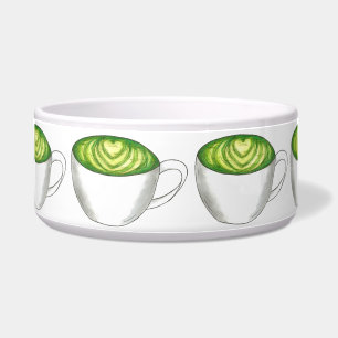 Japanese Matcha Green Tea Latte Teacup Foodie Bowl