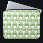 Japanese Matcha Green Tea Latte Teacup Foodie Laptop Sleeve<br><div class="desc">Design features a marker illustration of a delicious Japanese matcha green tea latte. Perfect for your favorite green tea aficionado!
Lots of additional illustrated foodie illlustrations are also available from this shop! Don't see exactly what you're looking for? Contact Rebecca to have a product customized just for you!</div>