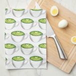Japanese Matcha Green Tea Latte Teacup Foodie Towel<br><div class="desc">Design features a marker illustration of a delicious Japanese matcha green tea latte. Perfect for your favorite green tea aficionado!

Lots of additional illustrated foodie illustrations are also available from this shop! Don't see exactly what you're looking for? Contact Rebecca to have a product customized just for you!</div>