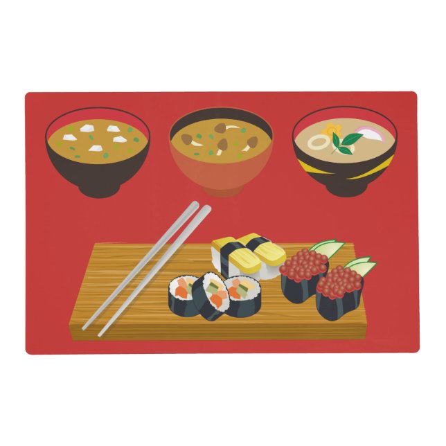 Japanese Meal A  Placemat (Front)