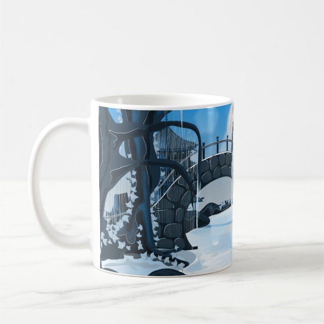 Japanese Meditation Garden Coffee Mug (Left)