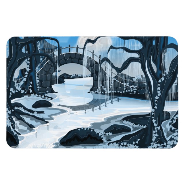 Japanese Meditation Garden Magnet (Horizontal)