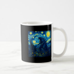 Japanese Monster Kaiju Van Gogh Starry Night  Coffee Mug