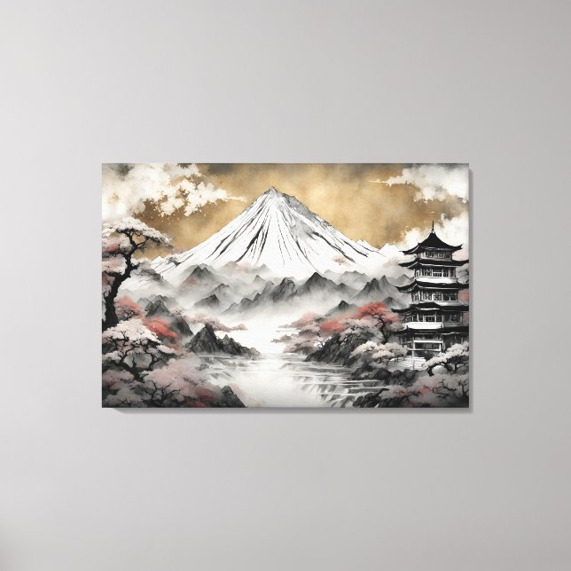 Japanese Montain  Canvas Print (Front)