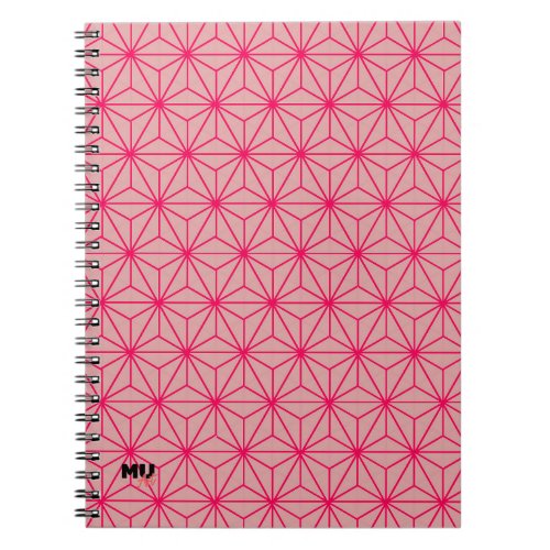 Japanese motif Pink Spiral Photo Notebook