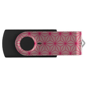 Japanese Motif Pink USB Flash Drive