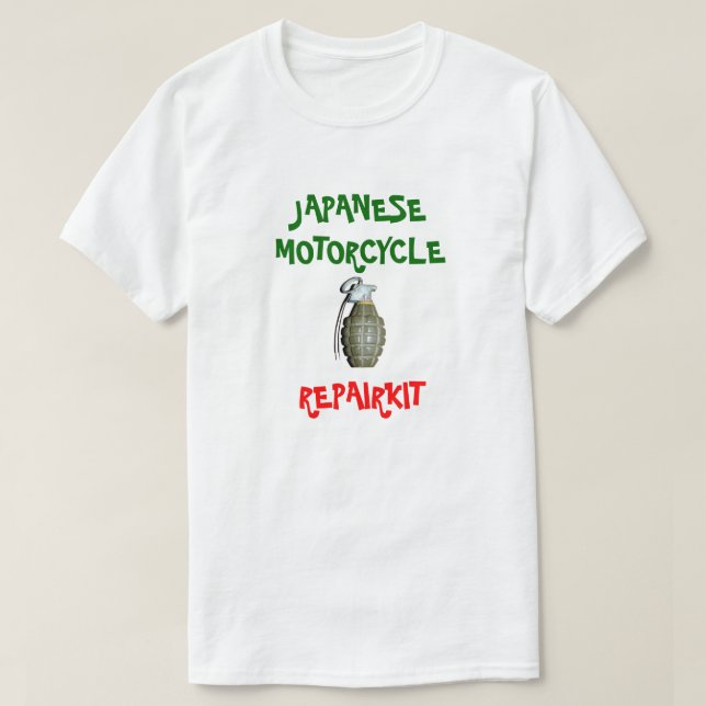 Japanese motorcycle repairkit T-Shirt | Zazzle
