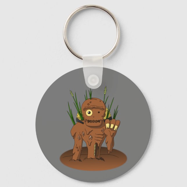 Japanese Mud Monster Dorotabo: Cool Yokai Keychain (Front)