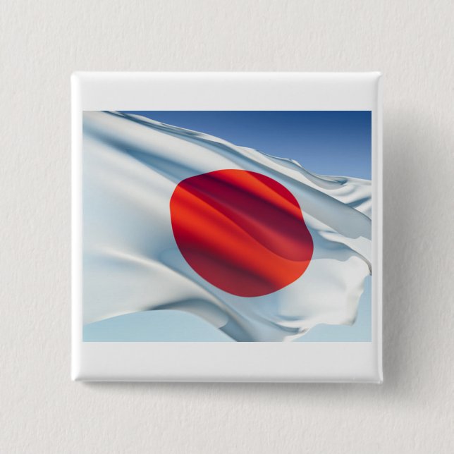 Japanese National Flag Button (Front)