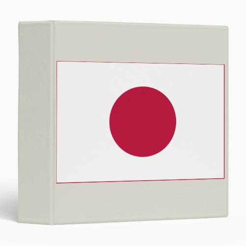 Japanese National Flag of Japan Nisshoki 3 Ring Binder