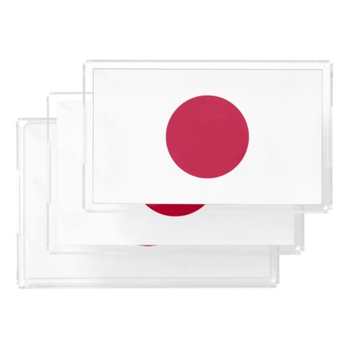 Japanese National Flag of Japan Nisshoki Acrylic Tray