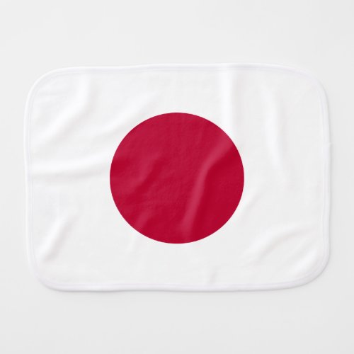 Japanese National Flag of Japan Nisshoki Baby Burp Cloth
