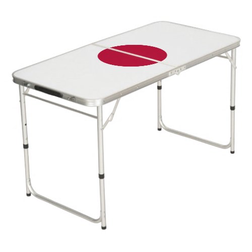 Japanese National Flag of Japan Nisshoki Beer Pong Table