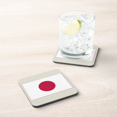 Japanese National Flag of Japan Nisshoki Beverage Coaster