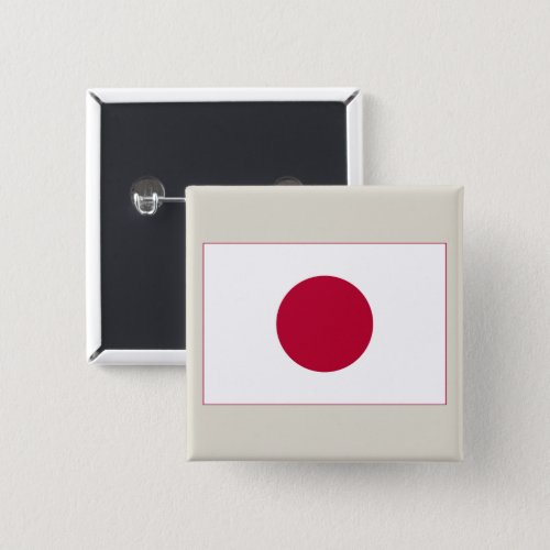 Japanese National Flag of Japan Nisshoki Button