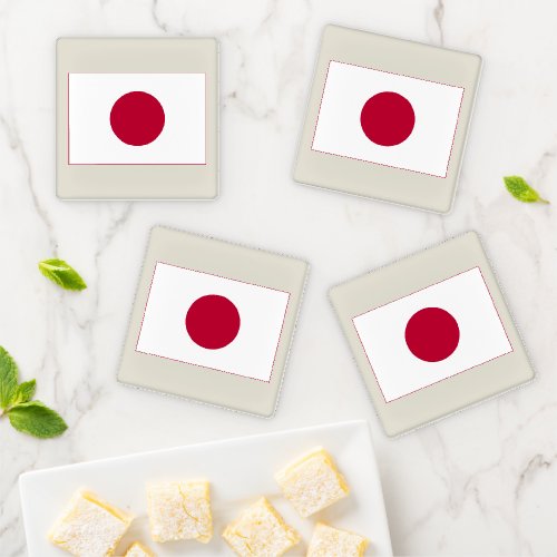 Japanese National Flag of Japan Nisshoki Coaster Set