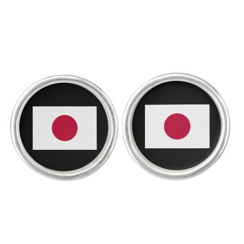 Japanese National Flag of Japan Nisshoki Cufflinks