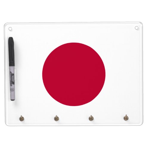 Japanese National Flag of Japan Nisshoki Dry Erase Board With Keychain Holder