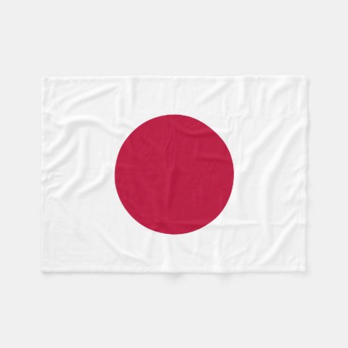Japanese National Flag of Japan Nisshoki Fleece Blanket