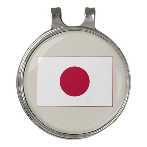 Japanese National Flag of Japan Nisshoki Golf Hat Clip
