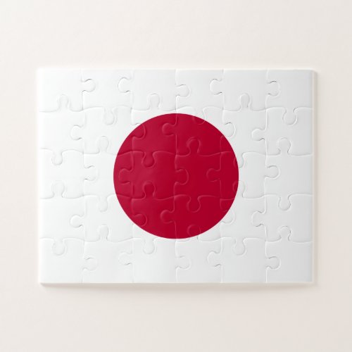 Japanese National Flag of Japan Nisshoki Jigsaw Puzzle