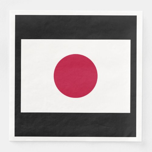 Japanese National Flag of Japan Nisshoki Paper Dinner Napkins