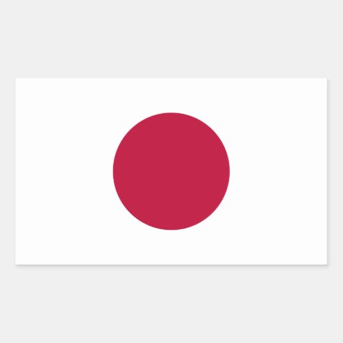 Japanese National Flag of Japan Nisshoki Rectangular Sticker