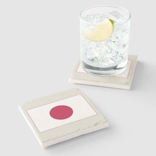 Japanese National Flag of Japan Nisshoki Stone Coaster