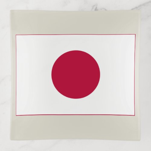 Japanese National Flag of Japan Nisshoki Trinket Tray