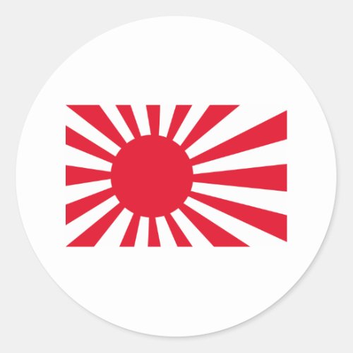 Japanese Navy Flag T_shirts and Apparel Classic Round Sticker