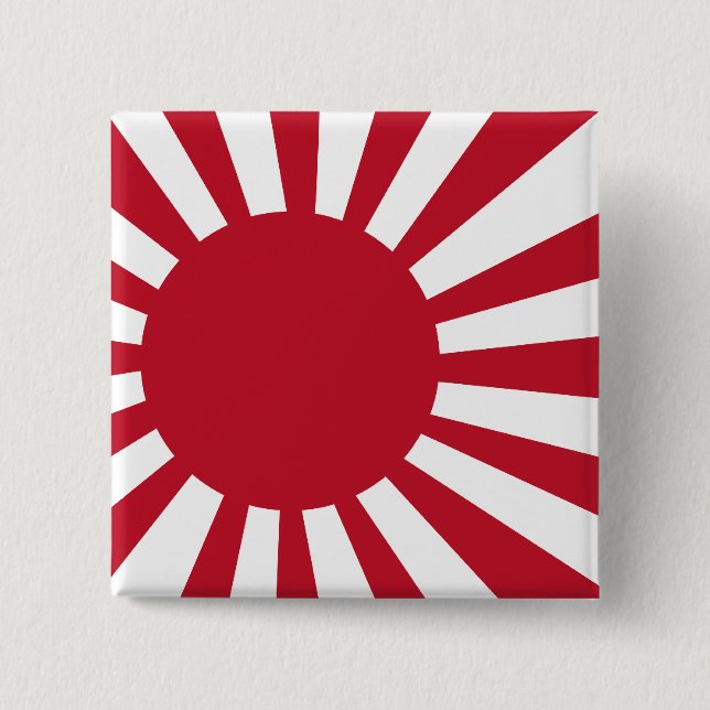 Japanese Navy Flag T-shirts and Apparel Pinback Button (Front)
